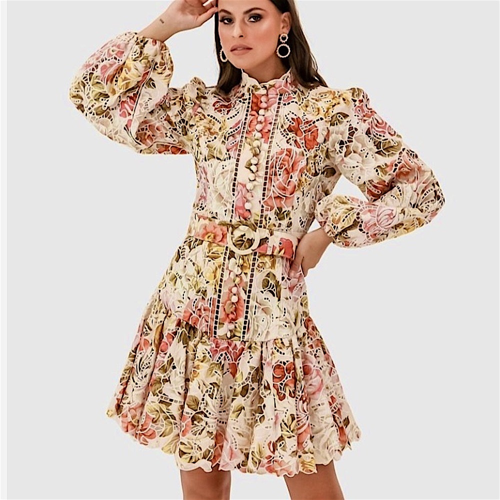ZIMMERMAN “Bonita” floral mini dress (Z3)